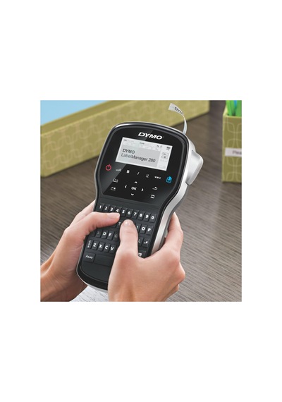Dymo Label Manager 280p, Elde Taşınır Pc Bağlantılı Ve Şarj Edilebilir Etiketleme Makinesi 6/9/12 Mm D1 Şeritlerle Uyumlu Kullanım - S0968920