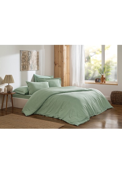 Özdilek Nadia King Size Muslin Nevresim Takımı Mint
