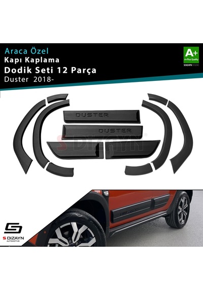 Dacia Duster 2 Kapı Koruma Ve Çamurluk Kaplaması Dodik Seti 2018 Üzeri A+ Kalite