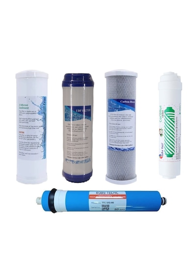 10" Açık Kasa Takım Su Arıtma Filtresi Membranlı Set 5'li