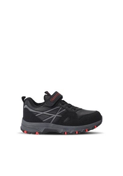 Slazenger Nala Sneaker Erkek Çocuk Ayakkabı Siyah-Kırmızı