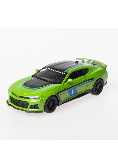 Kinsmart 1:36 Ölçek 2017 Chevrolet Camaro Zl1 Çekbırak Metal Araba Yeşil