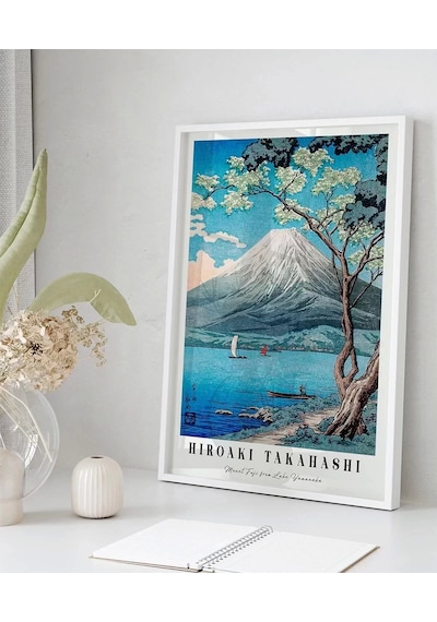 Çerçevesiz Poster Hiroaki Takahashi Yamanaka Gölü'nden Fuji Dağı