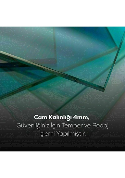 Kuzey Işıkları Cam Tablo Hediyelik Büyük Tablo Ev Ofis Dekoru