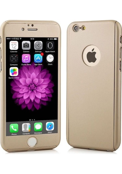 Apple Uyumlu iPhone 6 Plus 6s Plus 360 Derece Tam Koruma Kapak Kılıf