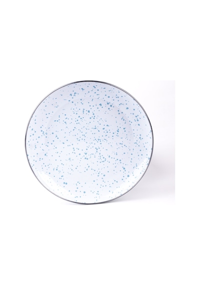 Emaylab Speckles Sunum Tabağı Dekoratif Tabak 26cm Bebe Mavisi
