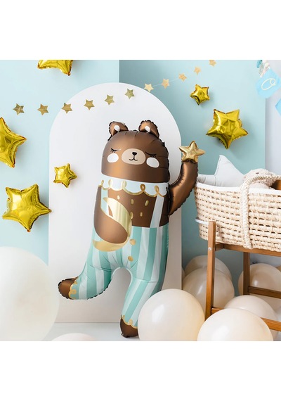 Teddy Ayı Folyo Balon 79x60 Cm Çok Renkli