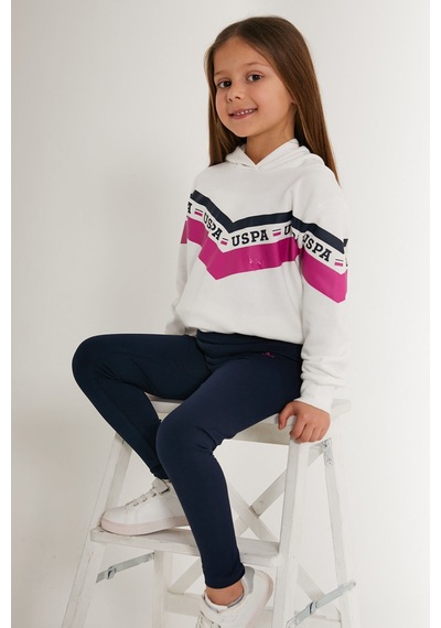 U.s. Polo Assn. Kız Çocuk Beyaz Eşofman Takımı Beyaz