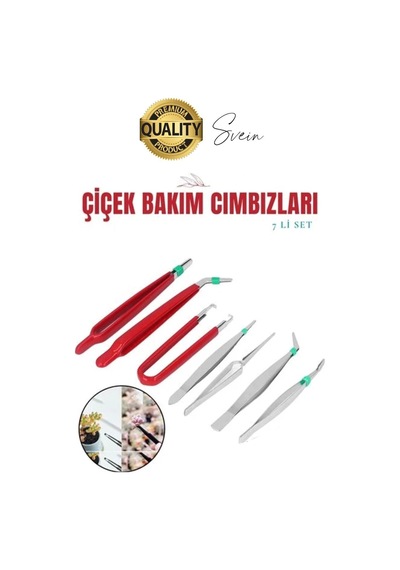 Profesyonel 7 Parça Çelik Cımbız Seti Paslanmaz Dayanıklı Elektronik Devre Telefon Saat Tamir Seti