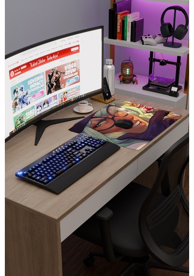 Brawlhalla Kaymaz Dikişli Kauçuk Oyuncu Mousepad V3 - 48x40 Xl Gaming Mouse Pad Fare Altlığı