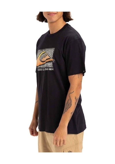 Quiksilver Retro Fade Ss Erkek T-shirt-29753 Siyah