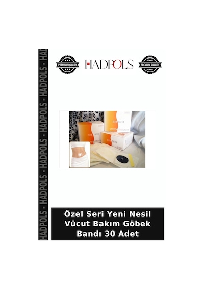 Özel Seri Yeni Nesil Vücut Bakım Göbek Bandı 30 Adet