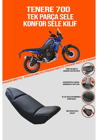 Yamaha Tenere 700 Tek Parça Sele Konfor Sele Kılıf