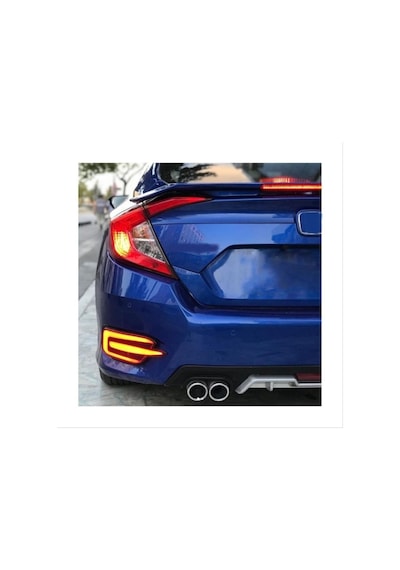Autogp Honda Civic Fc5 Uyumlu Turbo Spoiler Si Işıklı Boyasız 2016+