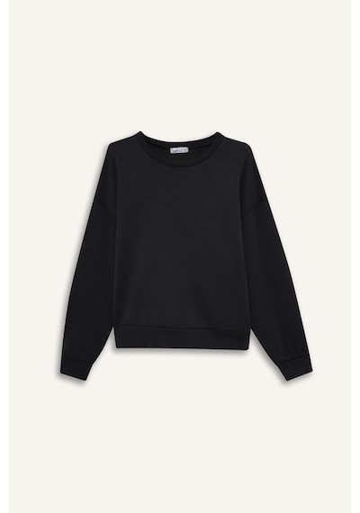 Defacto Bisiklet Yaka Modal Sweatshirt G2913ax25auar225 Antrasit