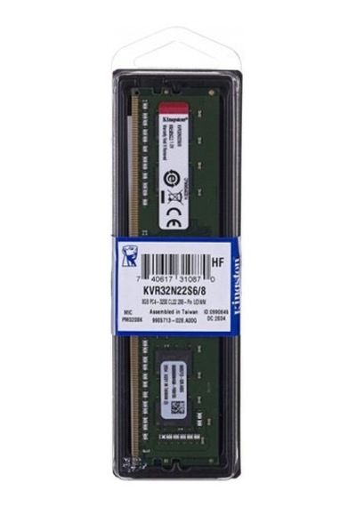 Buradabulabilirsin Kıngston 8gb Ddr4 3200mhz Cl22 Pc Ram Kvr32n22s6/8 Nl