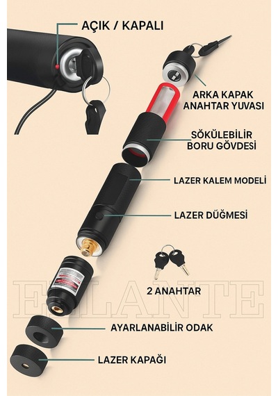 Yeni Pro Model - Pro X Yeşil Şarjlı Lazer Pointer Metal Kasa Green Laser Ultra Güçlü 5 Km