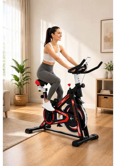 Exclusive Kondisyon Bisikleti Spinning Bike Egzersiz Aleti Siyah - Turuncu