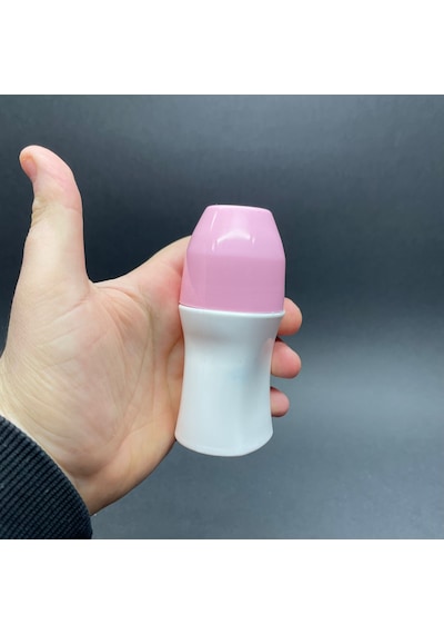 50 Ml Plastik Roll-on Şişesi - Pembe Kapaklı Bilyeli Takım - 50 Cc Koltukaltı Roll-on Şişesi - Boş Koltukaltı Roll-