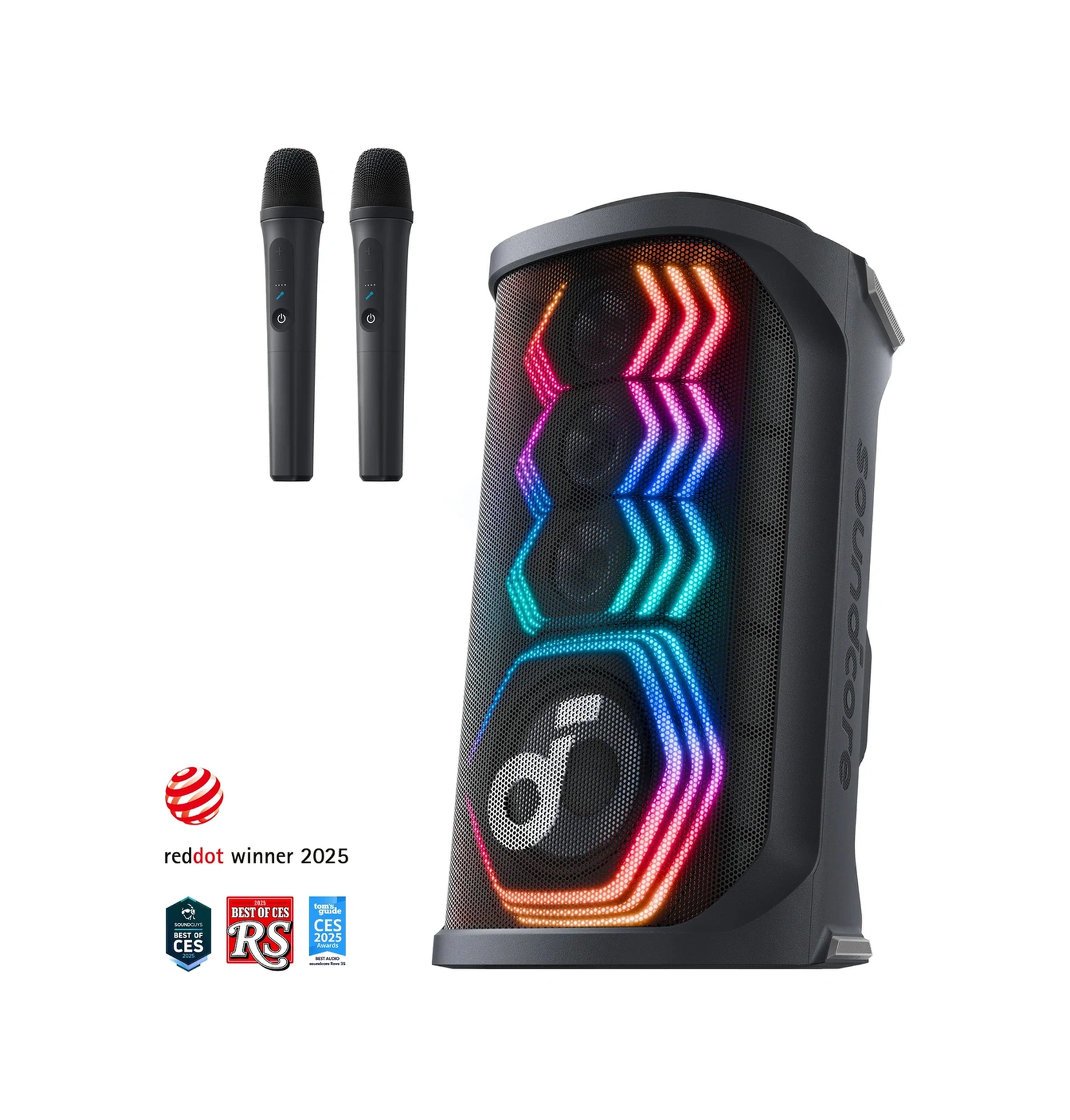 Anker Soundcore Rave 3s 200w Aı Karaoke Bluetooth Hoparlör Party Hoparlörü Yapay Zeka Destekli Vokal Kaldırma Siyah