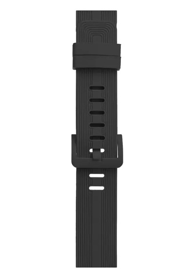 Newface Apple Watch 38mm Kr408 Çizgili Silikon Kordon - Koyu Gri Diğer