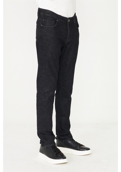 Siyah Premium Denim Erkek Jean Pantolon Siyah