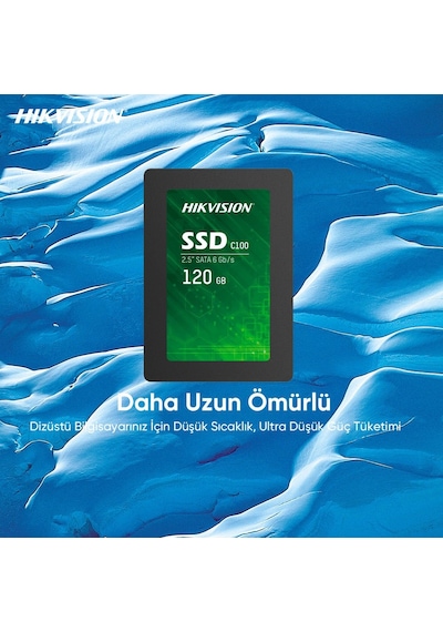 Hikvision 120Gb Ssd Disk Sata 3 Hs-Ssd-C100-120G 550Mb-420Mb Hard
