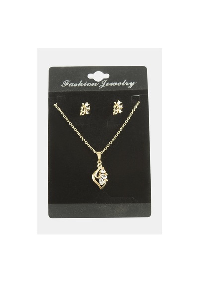 Çiçek Zirkon Taşlı Set Kolye 11 75488343
