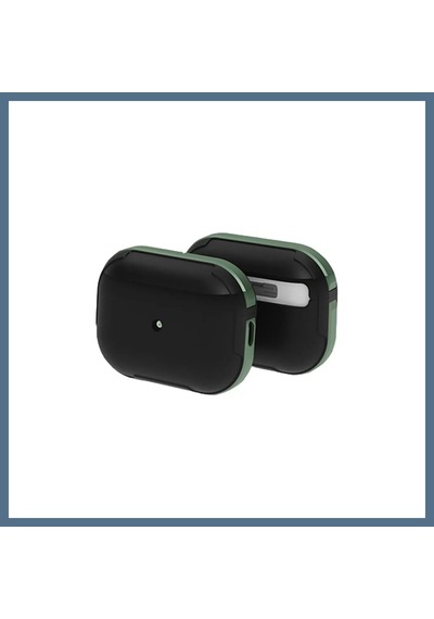 Buradabulabilirsin Movenchy Apple Uyumlu AirPods Pro 2 2.nesil Mo-a8 Armor Kılıf - Koyu Yeşil Bbz