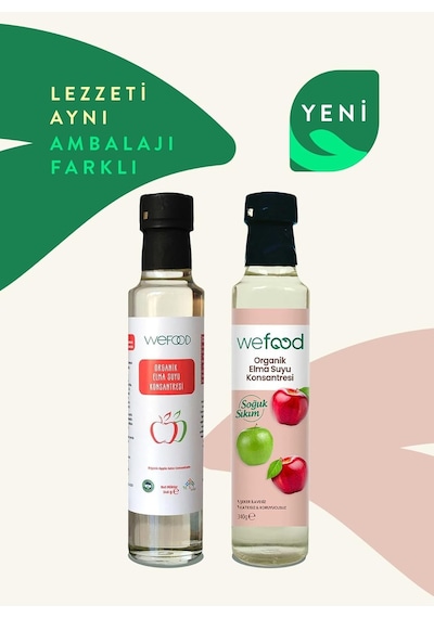 Organik Elma Suyu Konsantresi 340ml 0.75 LT - 2.5 LT - 12 KG