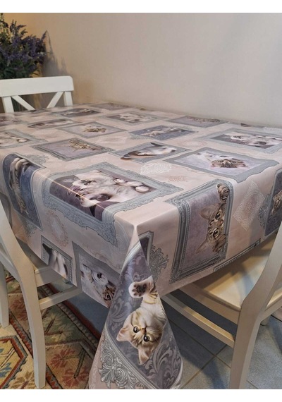 Elyaflı Pvc Masa Örtüsü Modern, Dayanıklı, Silinebilir Ve Şık Görünüm Mrl221 Mavi