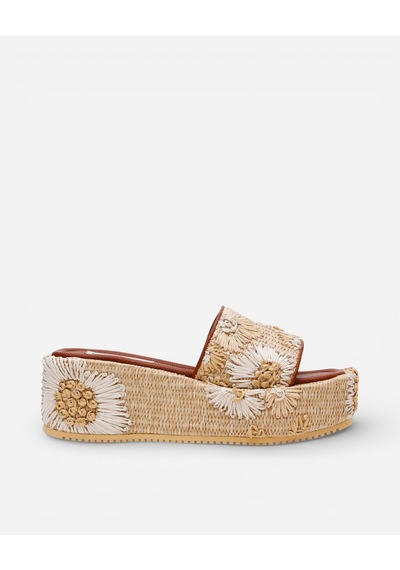 Steve Madden Decor-emb Natural Kadın Bej Sandalet Decor-emb