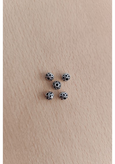 Tesbih Bileklik Kolye Metal Takı Ara Aparatı Metal 8 Mm Kaliteli Ara Aparat