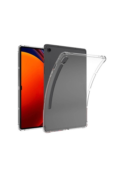Galaxy Uyumlu  Tab S9 Fe Kılıf Tcmk Tablet Nitro Anti Shock Silikon Kapak - Renksiz Arka Kapak