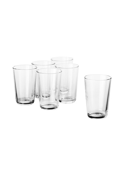 Ikea 365+ 6'lı Meşrubat Bardağı 200 Ml Şeffaf