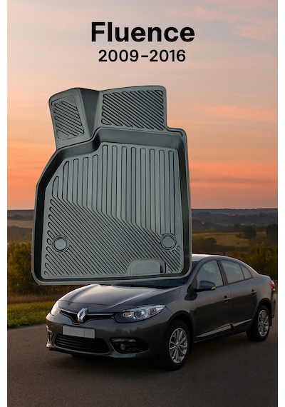 Renault Fluence 2009-2016 Uyumlu 3d Oto Paspas Premium