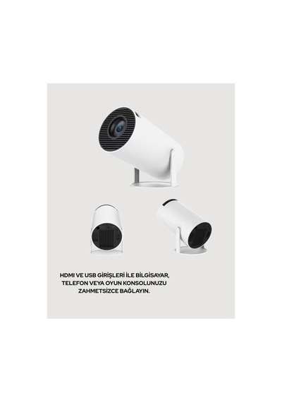 Ultra Pro Full Hd Ve 4k Destekli 130 İnç Projeksiyon Cihazı Çok Renkli