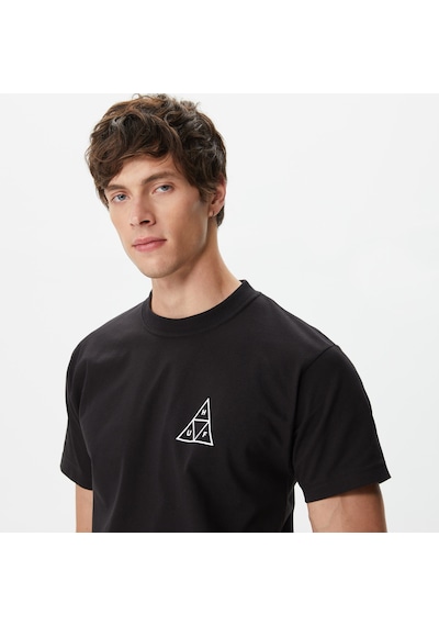 Huf Set Triple Triangle Erkek Siyah Tişört