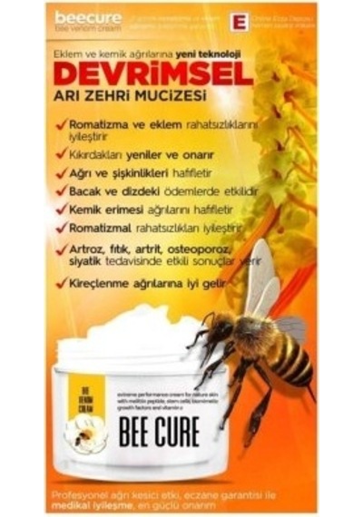Bee Cure Arı Zehri Kremi Beecure Arı Zehiri Kremi Relaxing Cream 100 Ml