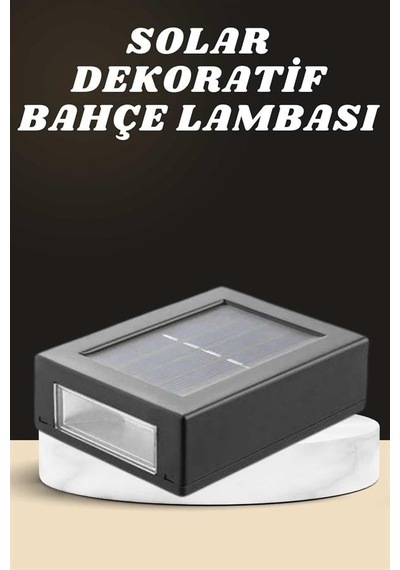 Dekoratif Duvar Lambası Solar Güneş Enerjili Bahçe Aydınlatması - Lisinya Diğer