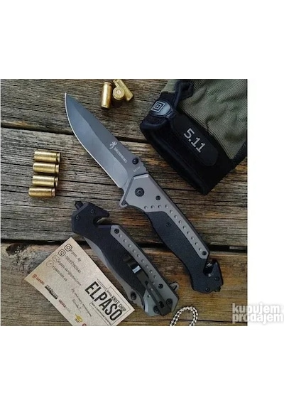 Knivox Browning Da-166 Black Kurtarma Kamp Çakısı Çok Renkli