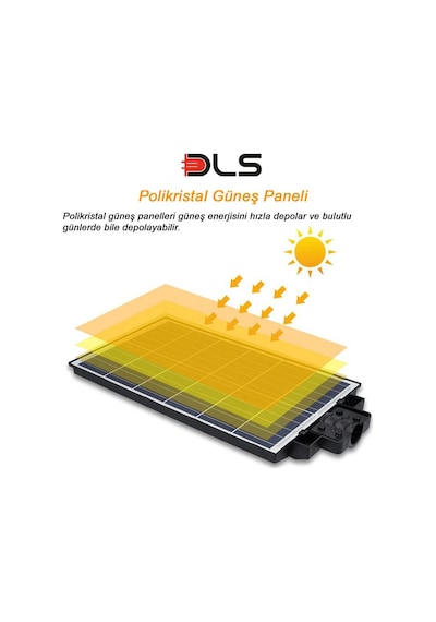500w Güneş Enerjili Solar Bahçe Çevre Lambası Dls