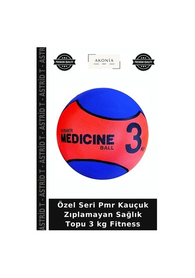 Özel Seri Pmr Kauçuk Zıplamayan Sağlık Topu 3 Kg Fitness