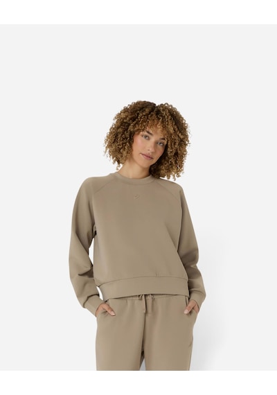 Asics Nagıno Refıned Texture Sweat Top Kadın Kahverengi Sweatshirt 2032d370-200