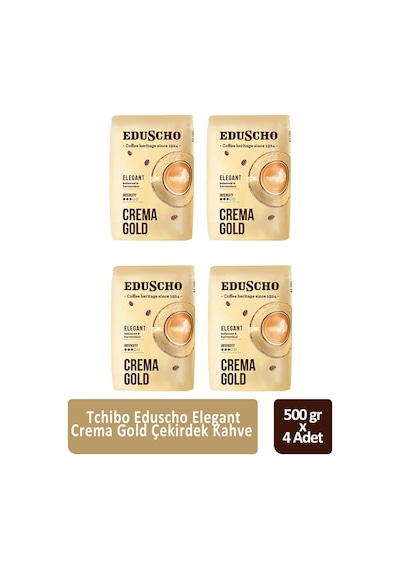 Tchibo Eduscho Elegant Crema Gold 500 Gr X 4 Adet Çekirdek