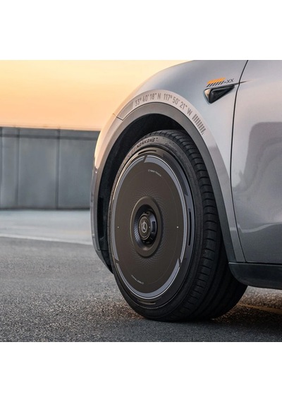 Haloblk Halodısc 2 Cybertrack - Tesla Model Y - 19 İnç Aerodinamik Siyah Jant Kapağı - 4 Adet