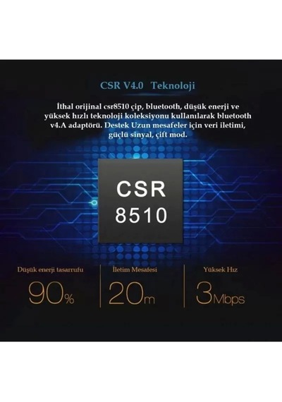 Kumsal Concept Bluetooth V4.0 Usb Dongle Adaptör 20m Mesafeli Csr 4.0 Tak Çalış