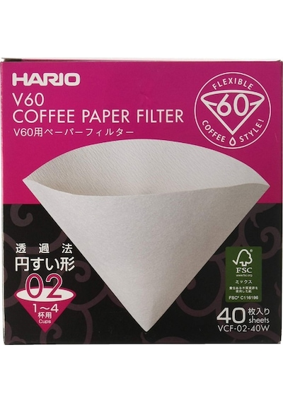 Hario V60 02 Filtre Kağıdı 40 Adet