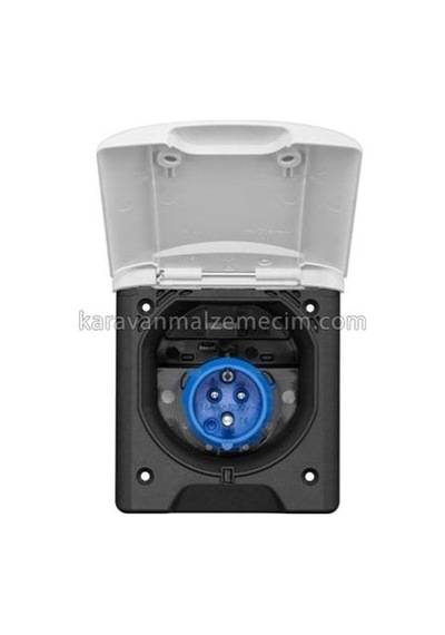 Dış Elektrik Prizi Mıknatıslı Kapak Gömme 16ah - Beyaz-136