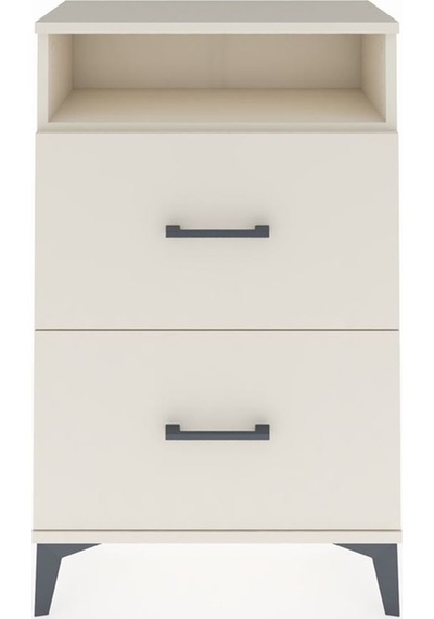 Arges Komodin Tek Raflı 2 Çekmeceli 60x30x96 Aytaşı-aytaşı Aytaşı